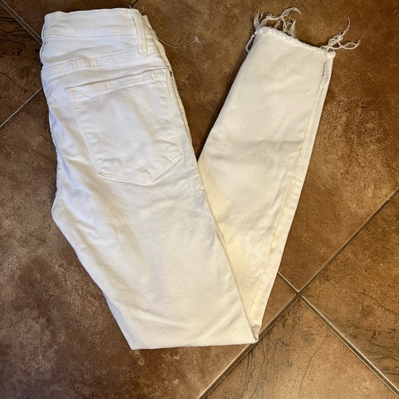 FRAME Denim "Le Skinny de Jeanne" White Jeans - Picture 1 of 10